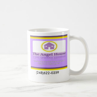 Angel House facing, angel house logo, (248)622-... Coffee Mug