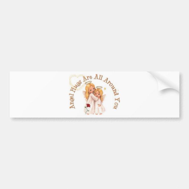 Angel Hugs Bumper Sticker (Front)