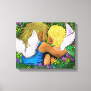 Angel Hugs! Canvas Print