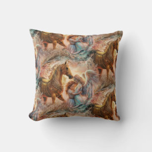 "Angel Hugs From a Horse" Cushion