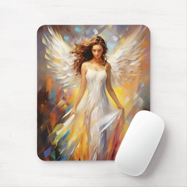 Angel Impressionist Art  Mouse Mat (With Mouse)