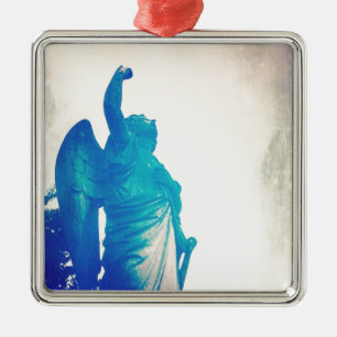 Angel in a Storm Metal Tree Decoration