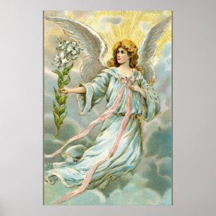 Angel In Blue Poster