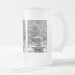 Angel in Central Park,NYC. Frosted Glass Beer Mug