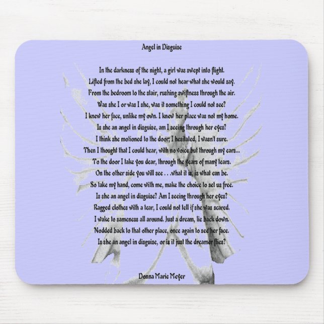 Angel In Disguise Mouse Mat (Front)