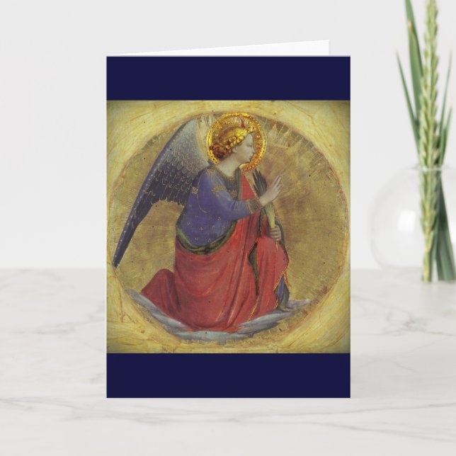 Angel in Gold Holiday Card (Front)