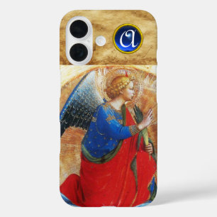 ANGEL IN GOLD RED AND BLUE MONOGRAM iPhone 16 CASE