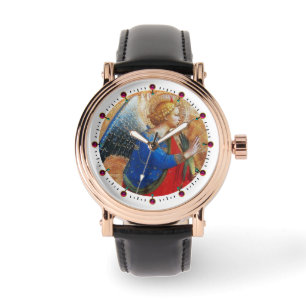 ANGEL IN GOLD RED AND BLUE WATCH