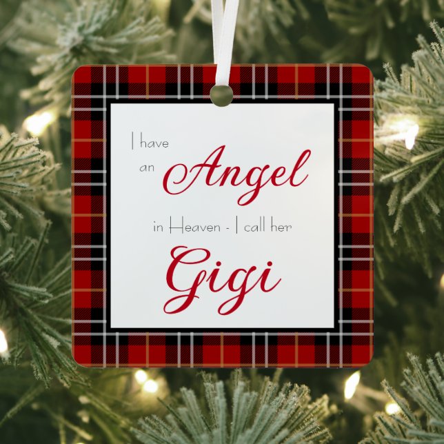 Angel in Heaven Gigi Memorial Photo Metal Tree Decoration (Insitu)