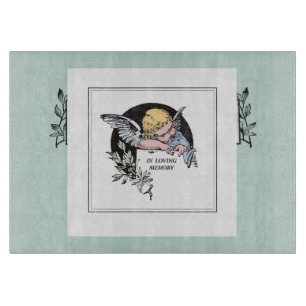 Angel In Loving Memory, Customisable, Vintage Cutting Board