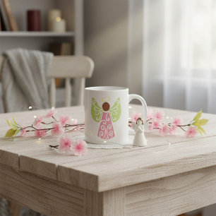 Angel In Pink Coffee Mug