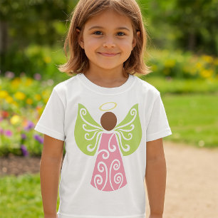 Angel In Pink Girls T-Shirt