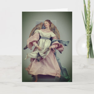 Angel in Pink & White:  Blank Card