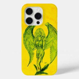 Angel in Tattoo Style iPhone 15 Pro Case