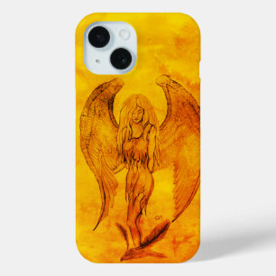 Angel in Tattoo Style iPhone 15 Case