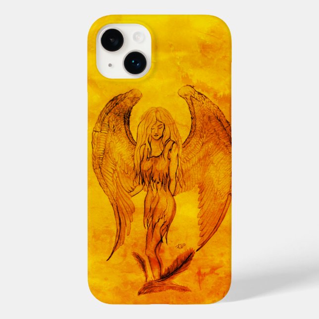 Angel in Tattoo Style Case-Mate iPhone Case (Back)
