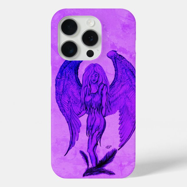 Angel in Tattoo Style Case-Mate iPhone Case (Back)