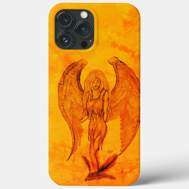 Angel in Tattoo Style Case-Mate iPhone Case (Back)