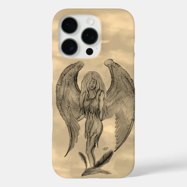 Angel in Tattoo Style Case-Mate iPhone Case (Back)