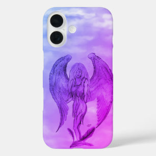 Angel in Tattoo Style iPhone 16 Case