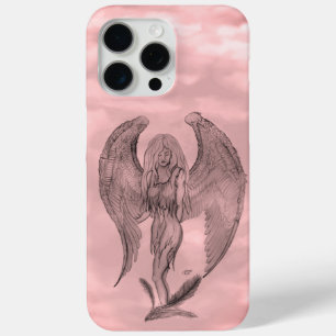 Angel in Tattoo Style iPhone 15 Pro Max Case