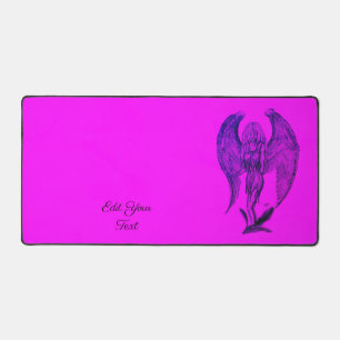 Angel in Tattoo Style Desk Mat