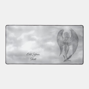 Angel in Tattoo Style Desk Mat