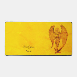 Angel in Tattoo Style Desk Mat