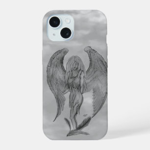 Angel in Tattoo Style iPhone 15 Case