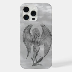Angel in Tattoo Style iPhone 15 Pro Max Case