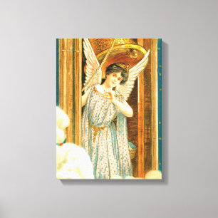 Angel in the belfry vintage art canvas print