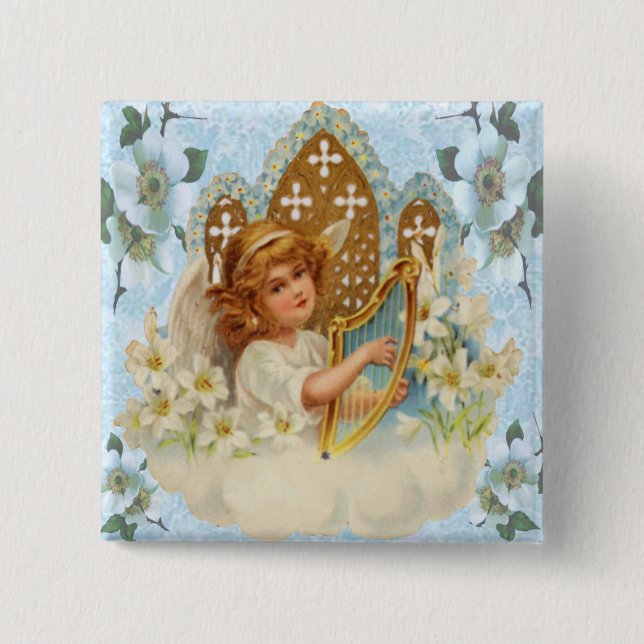 Angel In The Cloud Button (Front)