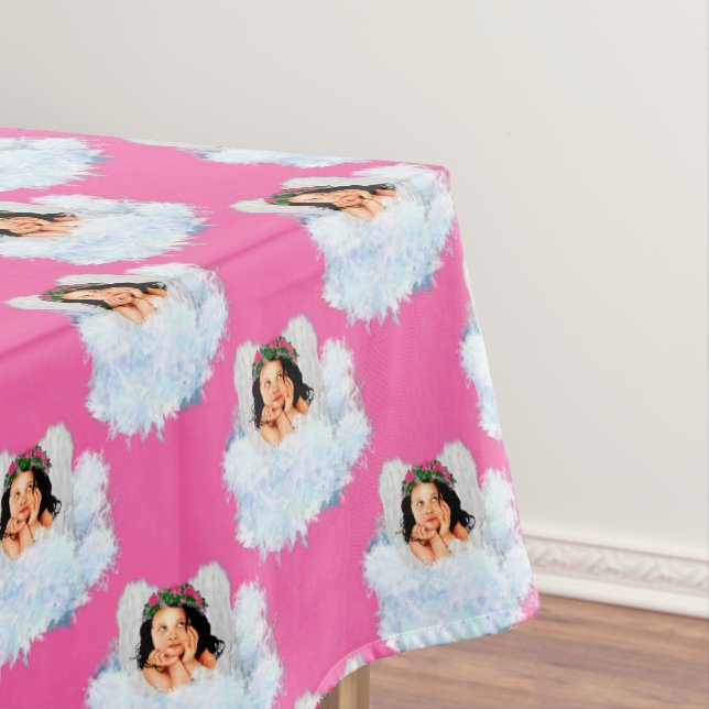 ANGEL IN THE CLOUDS 5-52x70 COTTON TABLECLOTH (In Situ)