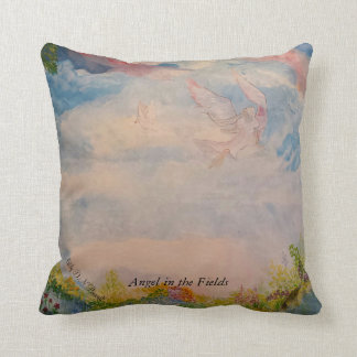 Angel in the field cushion
