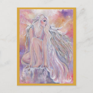 Angel in the morning sun by Renee Lavoie Postcard