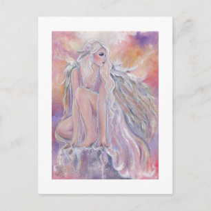 Angel in the morning sun by Renee Lavoie Postcard