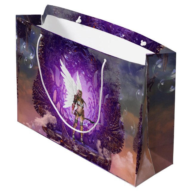 Angel in the sky large gift bag (Back Angled)