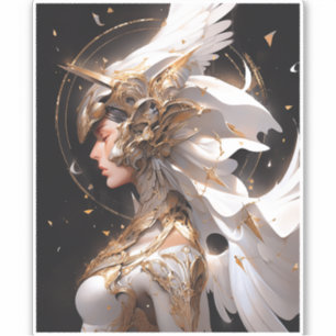 Angel In White Armour Fantasy Art