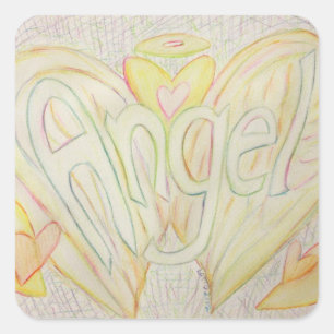 Angel Inspirational Word Art Decal Stickers