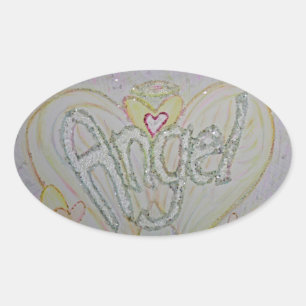 Angel Inspirational Word Art Decal Stickers
