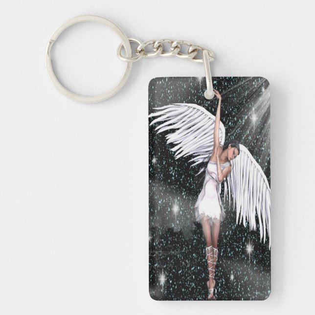 Angel Keychain Full Body Dark Sky (Front)