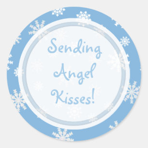 Angel Kisses Collection Classic Round Sticker