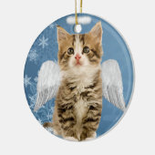 Angel Kitten Christmas Ornament (Left)