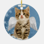 Angel Kitten Christmas Ornament (Back)