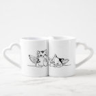 Angel Kitten Lover's Mug Set