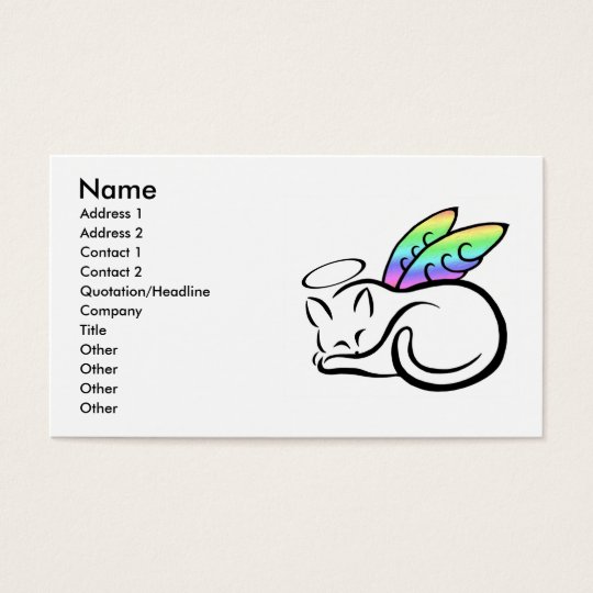 Angel Kitty Profile Card