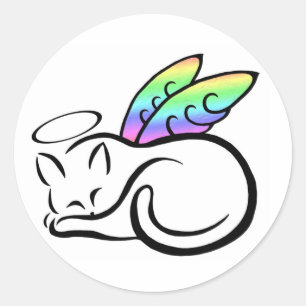 Angel Kitty Sticker