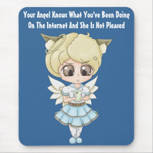 Angel Knows What You've Been Doing On The Internet Mouse Mat