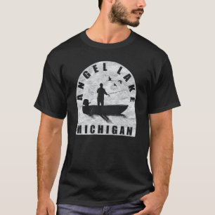 Angel Lake Fishing Michigan T-Shirt