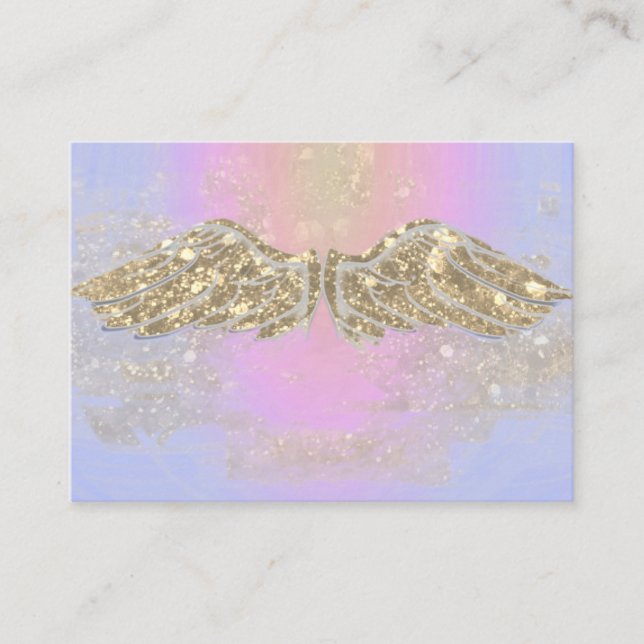 Angel Light Sparkle Gold Card (Front)